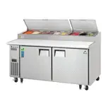 Everest Refrigeration , EPPR2, Refrigerated Counter, Pizza Prep Table