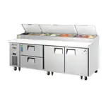 Everest Refrigeration EPPR3-D2, Refrigerated Counter, Pizza Prep Table