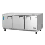 Everest Refrigeration ETBR3, Refrigerator, Undercounter, Reach-In