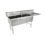 John Boos 3B16204-1D18R, Sink, (3) Three Compartment
