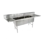 John Boos 3B184-2D18, Sink, (3) Three Compartment
