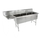 John Boos 3B244-1D24L, Sink, (3) Three Compartment