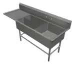 John Boos 3PBPS3224-1D24L, Sink, (3) Three Compartment