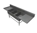 John Boos 43PB16204-2D18, Sink, (3) Three Compartment