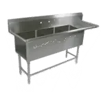 John Boos 43PB184-1D24R, Sink, (3) Three Compartment