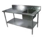 John Boos EPT6R5-3060GSK-R, Work Table, with Prep Sink(s)