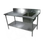 John Boos EPT8R5-3048GSK-R, Work Table, with Prep Sink(s)