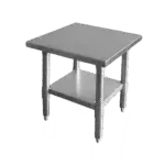 Thunder Group SLWT42412F, Work Table,  12" - 21", Stainless Steel Top