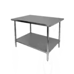 Thunder Group SLWT43036F, Work Table,  36" - 38", Stainless Steel Top