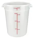 Winco PPRC-8W, Round Food Storage Containers