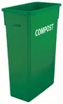 Winco PTC-23GRC, Recycling Receptacle / Container, Plastic